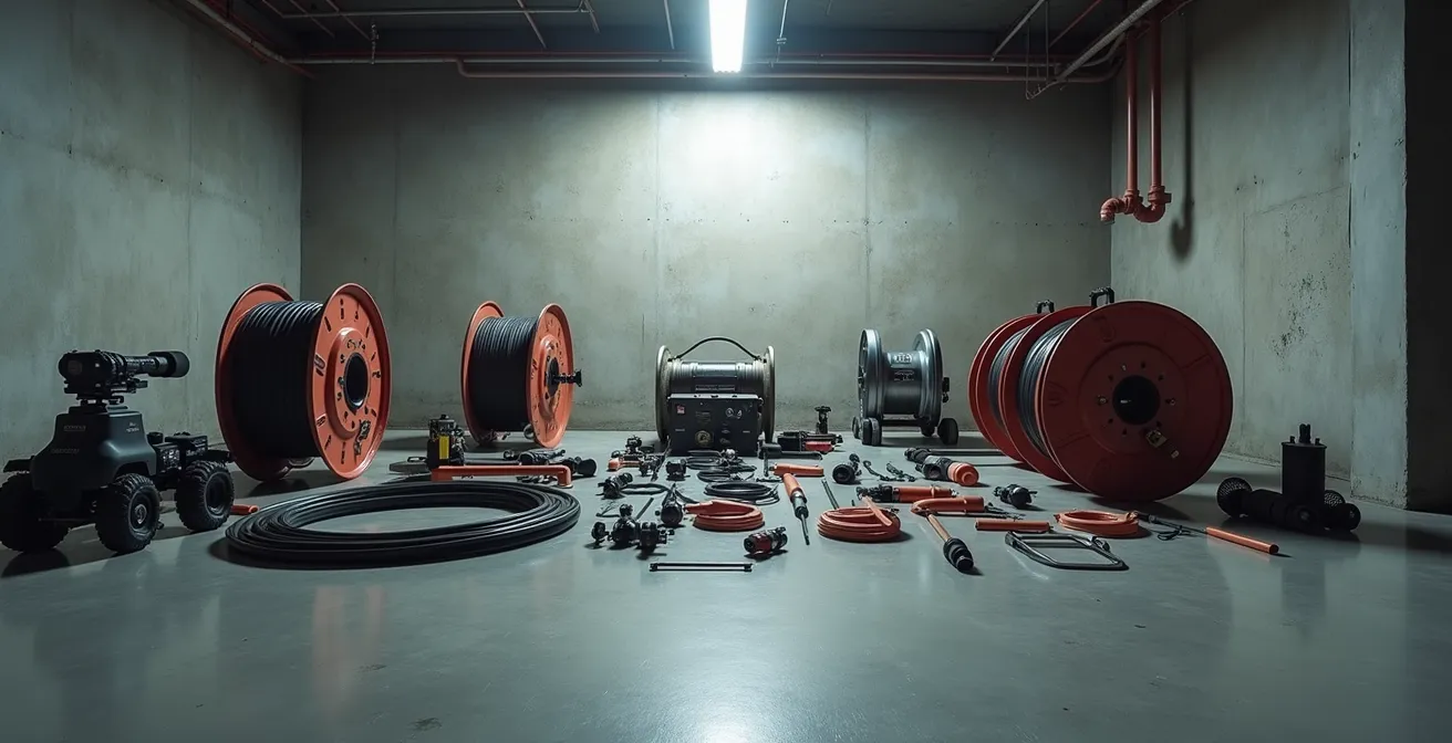 Inspection professionnelle de drain par caméra haute définition